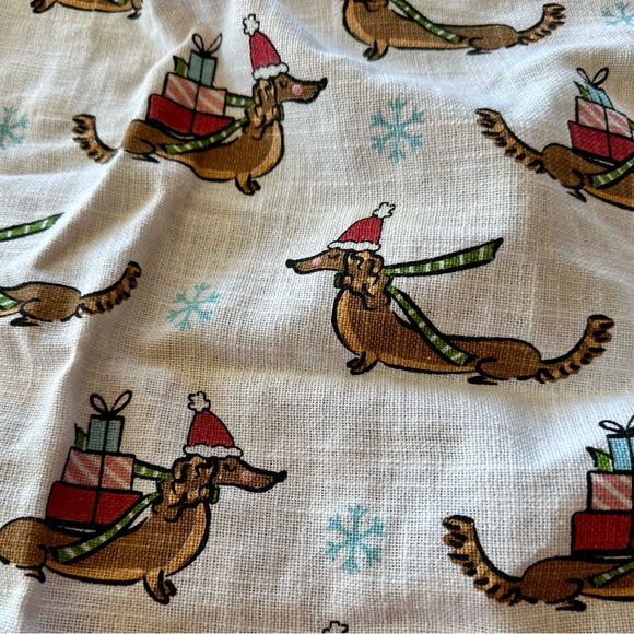 NWTs “Dachshund Through the Snow” cotton Christmas apron. - Picture 4 of 13